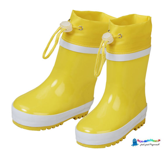 Kinder Gummistiefel "Warm gefüttert" in Gelb von Playshoes
