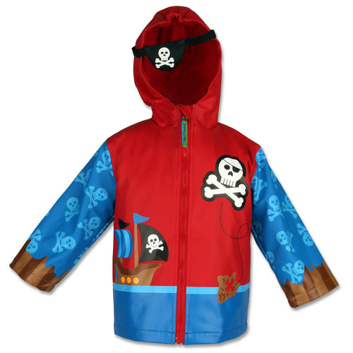 Baby Regenjacke "Pirat" in blau/rot von Stephen Joseph