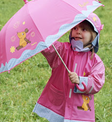 Kinder Regenbekleidung in tollen Streifen