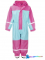 Preview: Playshoes Matschoverall, warm mit Fleece gefüttert -Türkis/Pink-