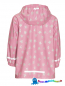 Preview: Kinder Regen Mantel Playshoes in rosa mit coolen Sternen im Stone Brushed Look