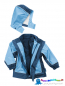 Preview: Playshoes Kinder Regenjacke 3 in 1 -Marine/Hellblau