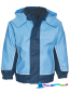 Preview: Playshoes Kinder Regenjacke 3 in 1 -Marine/Hellblau