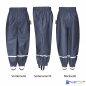 Preview: Baby und Kinder Matschhose Buddelhose "mit Taftfutter" in Schlupfform in Marine - Playshoes