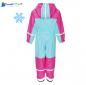 Preview: Regenoutfit "Overall Fleecefutter" Playshoes pink-türkis