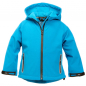 Preview: BMS Kinder Baby Softshelljacke in Hellblau hochwertig atmungsaktiv