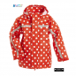 Preview: BMS Baby und Kinder Buddeljacke  Softskin rot/weiß im Punkten Design