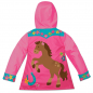 Preview: Baby und Kinder Regenjacke "GIRL HORSE" in rosa von Stephen Joseph