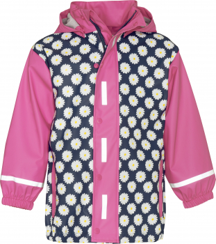Kinder Regenmantel Regenjacke mit Margeriten Motiv allover
