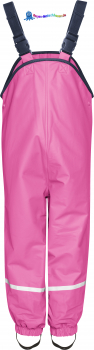 Playshoes Regen-Matschhose "warm mit Fleece gefüttert" in Pink