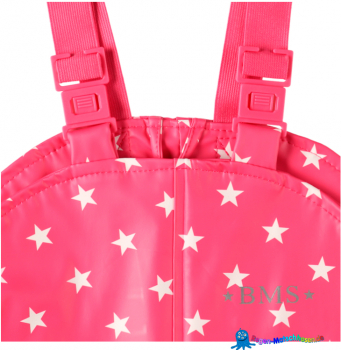 BMS Mädchen Matschhose Buddelhose in pink mit Sterne