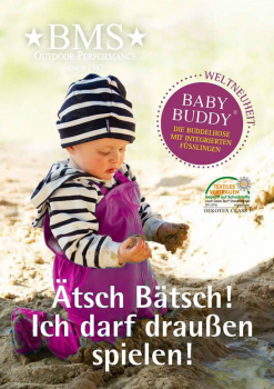 Baby Buddy Matschhose Buddelhose mit Füssen in Beere von BMS