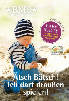 Baby Buddy Matschhose Buddelhose mit Füssen in Türkis von BMS