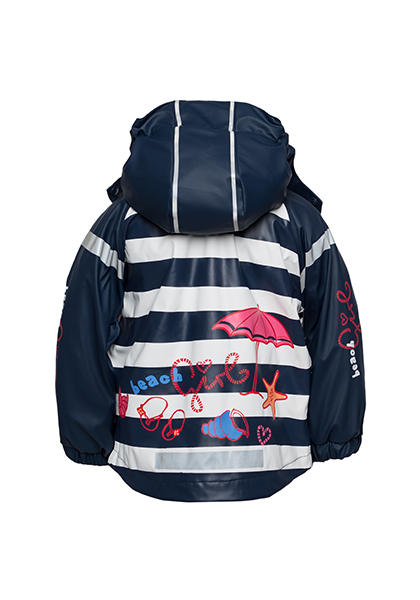 Kinder Regenjacke mit Blockstreifen von Maximo- Beachlook für Mädchen